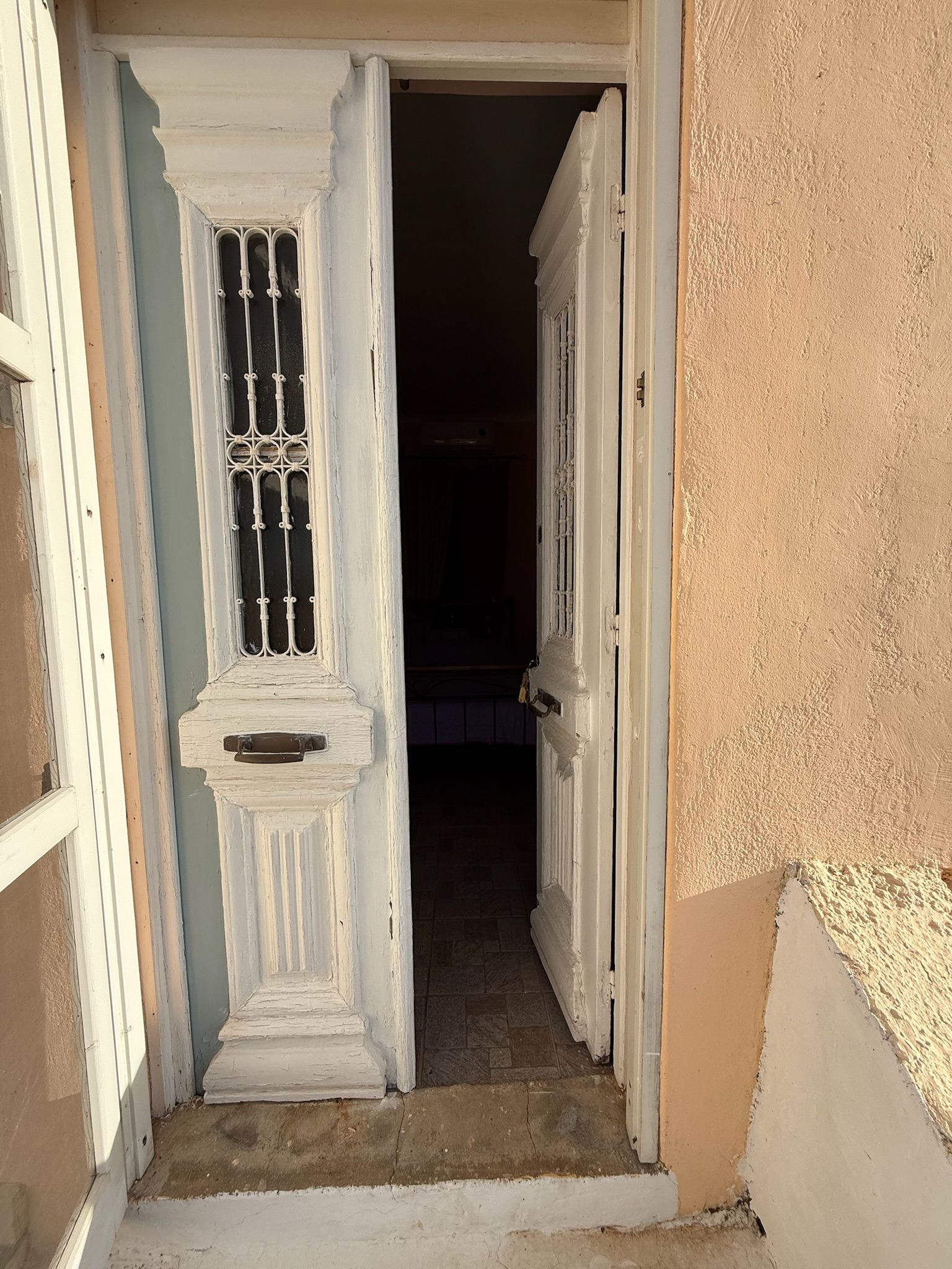 Original glazed entrance door