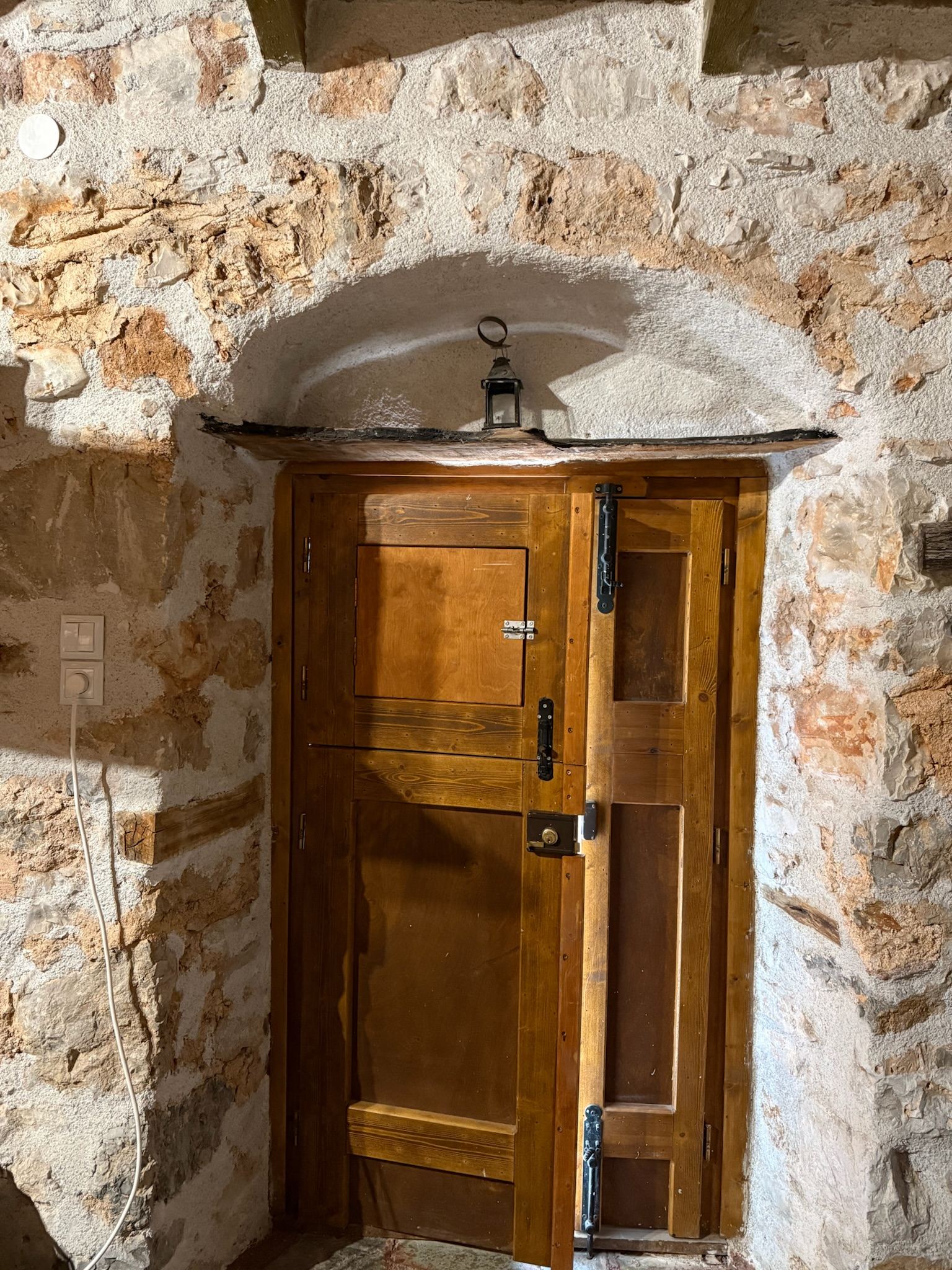 Low arched cottage doorway