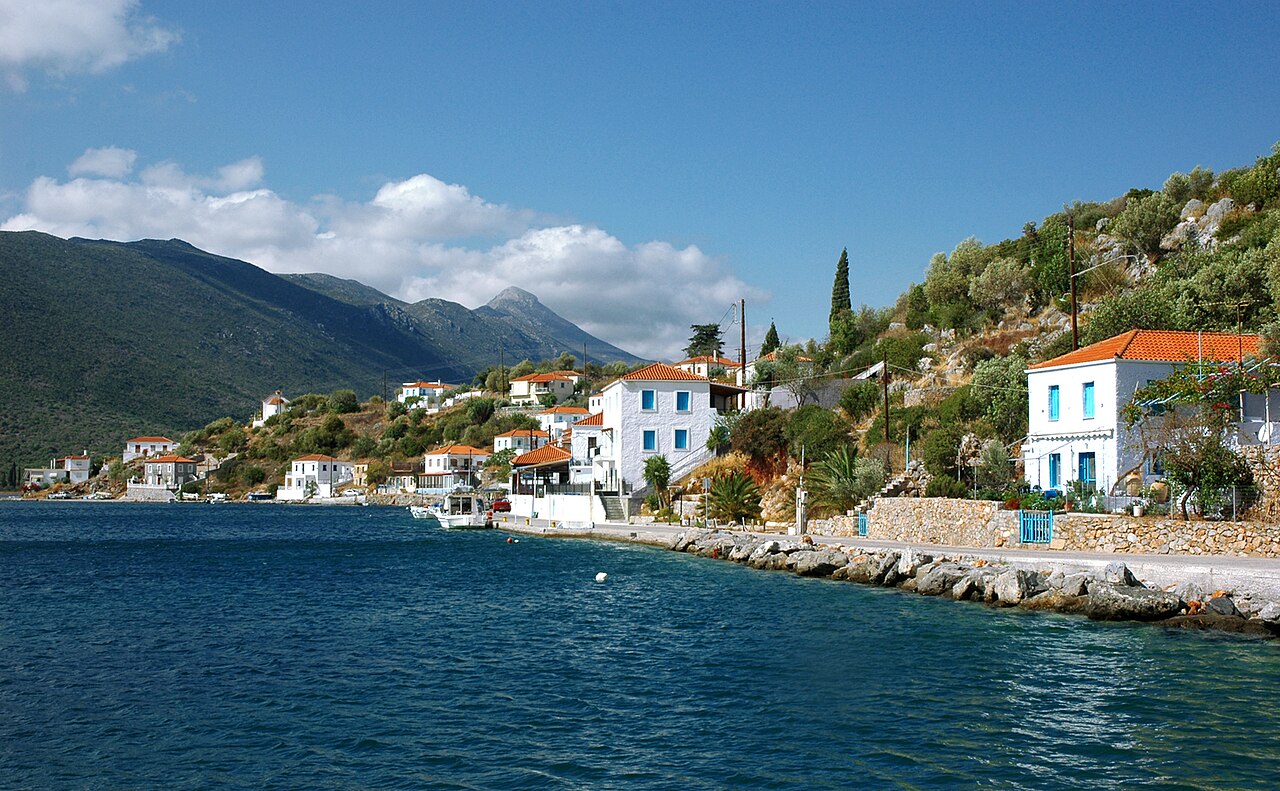 The sheltered harbour of Gerakas