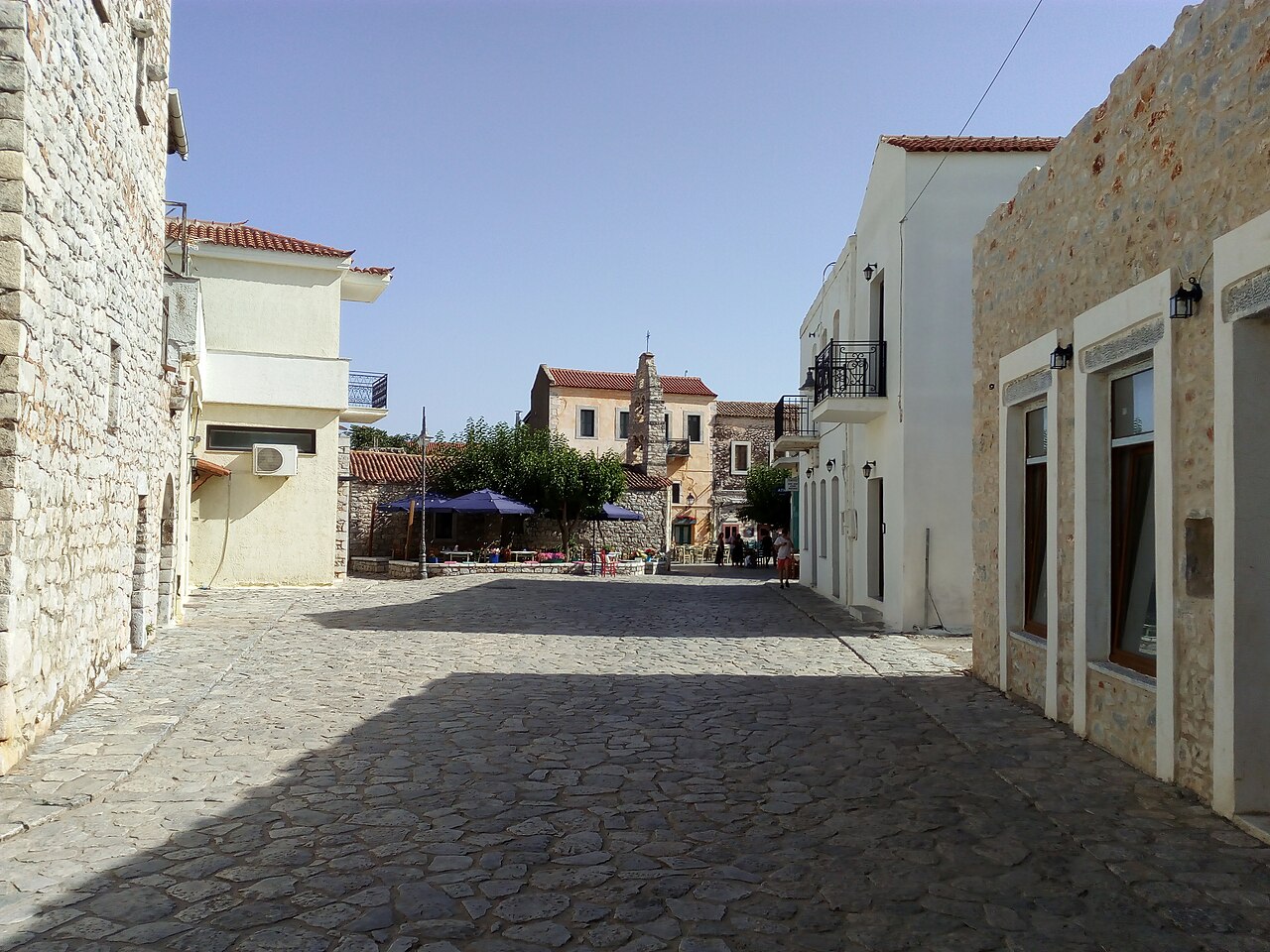 A stone street in Areopoli